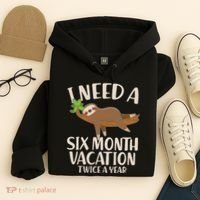 Funny I Need A Six Month Vacation Twice A Year Hoodie thumb 4