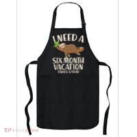Funny I Need A Six Month Vacation Twice A Year Apron thumb 0