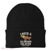 Funny I Need A Six Month Vacation Twice A Year Beanie thumb 0