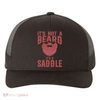 Funny Its Not A Beard Its A Saddle Gift Beard Lover Yupoong Adult 5-Panel Trucker Hat thumb 0