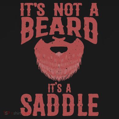 Funny Its Not A Beard Its A Saddle Gift Beard Lover Yupoong Adult 5-Panel Trucker Hat