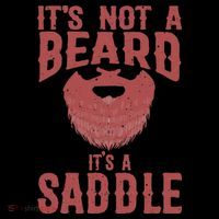 Funny Its Not A Beard Its A Saddle Gift Beard Lover Sweatshirt thumb 3