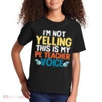 Funny I'm Not Yelling This Is My Pe Teacher Voice Gift Kids T-Shirt thumb 2