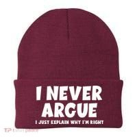 Funny I Never Argue I Just Explain Why Im Right Beanie thumb 0