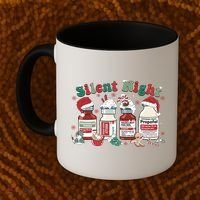 Funny Icu Nurse Christmas Silent Night Gift Coffee Mug thumb 2