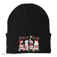 Funny Icu Nurse Christmas Silent Night Gift Beanie thumb 0