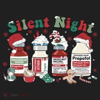 Funny Icu Nurse Christmas Silent Night Gift Hat thumb 2