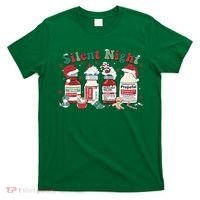 Funny Icu Nurse Christmas Silent Night Gift T-Shirt thumb 0