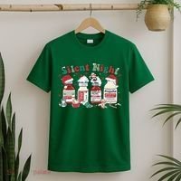 Funny Icu Nurse Christmas Silent Night Gift T-Shirt thumb 2