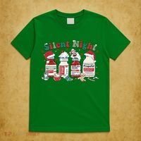 Funny Icu Nurse Christmas Silent Night Gift T-Shirt thumb 5