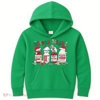 Funny Icu Nurse Christmas Silent Night Gift Kids Hoodie thumb 0