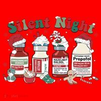 Funny Icu Nurse Christmas Silent Night Gift Santa Hat thumb 1