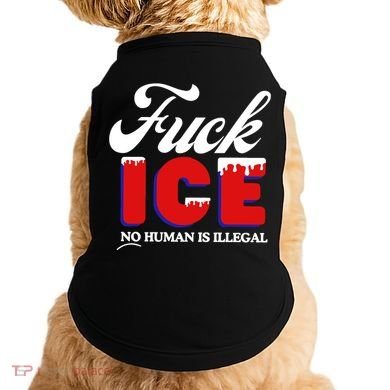 Fuck Ice No Human Is Illegal Doggie Tank