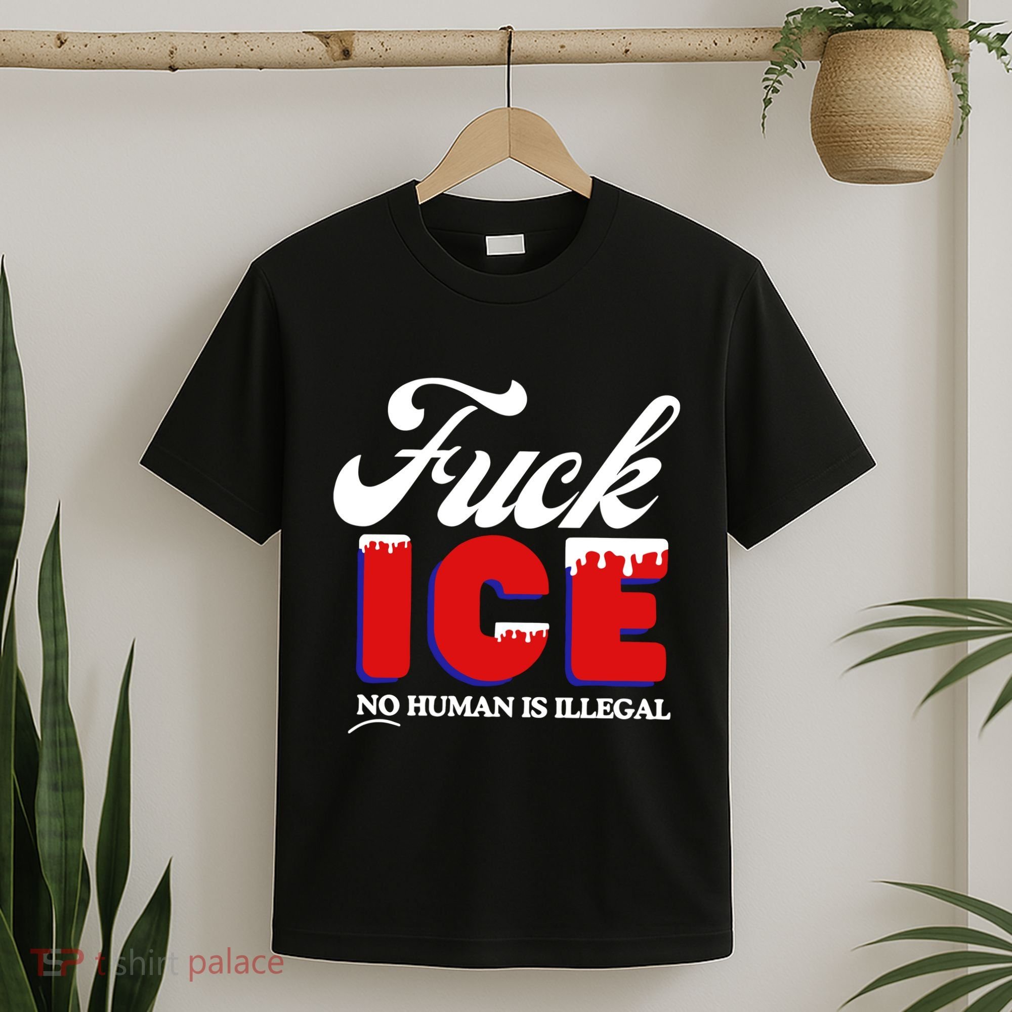 Fuck Ice No Human Is Illegal T-Shirt