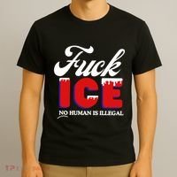 Fuck Ice No Human Is Illegal T-Shirt thumb 3