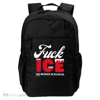 Fuck Ice No Human Is Illegal Backpack