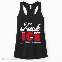 Fuck Ice No Human Is Illegal Women's Tank Top thumb 0