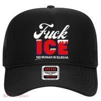 Fuck Ice No Human Is Illegal Hat thumb 0