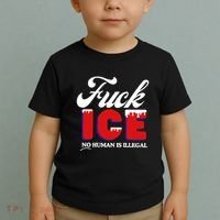 Fuck Ice No Human Is Illegal Toddler T-Shirt thumb 2