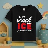 Fuck Ice No Human Is Illegal Toddler T-Shirt thumb 3