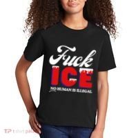 Fuck Ice No Human Is Illegal Kids T-Shirt thumb 2