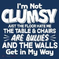 Funny I'm Not Clumsy Toddler Hoodie thumb 2