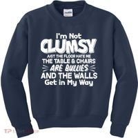 Funny I'm Not Clumsy Kids Sweatshirt thumb 0