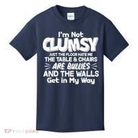 Funny I'm Not Clumsy Kids T-Shirt thumb 0