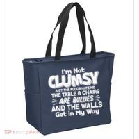 Funny I'm Not Clumsy Tote Bag thumb 2
