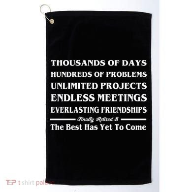 Finally Retired Golf Towel