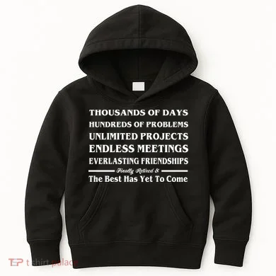 Finally Retired Kids Hoodie