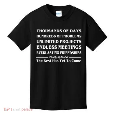 Finally Retired Kids T-Shirt