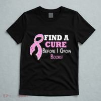 Find A Cure Before I Grow Boobs T-Shirt thumb 5