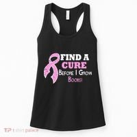 Find A Cure Before I Grow Boobs Women's Tank Top thumb 0