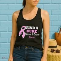 Find A Cure Before I Grow Boobs Women's Tank Top thumb 2