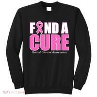 Find A Cure Breast Cancer Awareness Ribbon Sweatshirt thumb 0