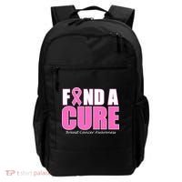 Find A Cure Breast Cancer Awareness Ribbon Backpack thumb 0