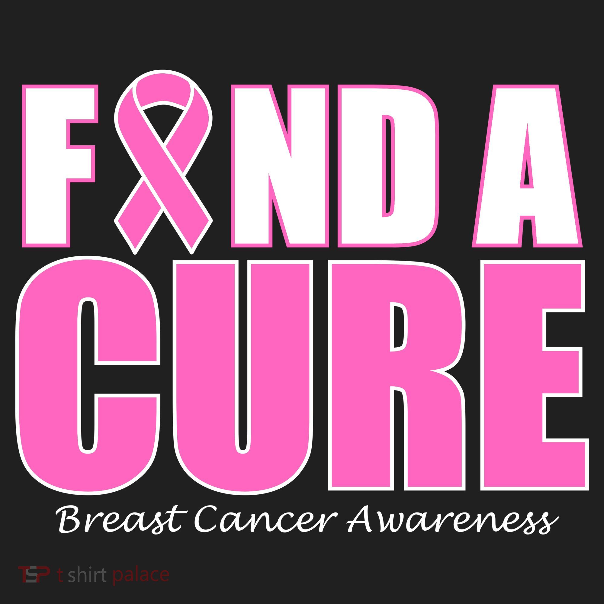 Find A Cure Breast Cancer Awareness Ribbon Beanie
