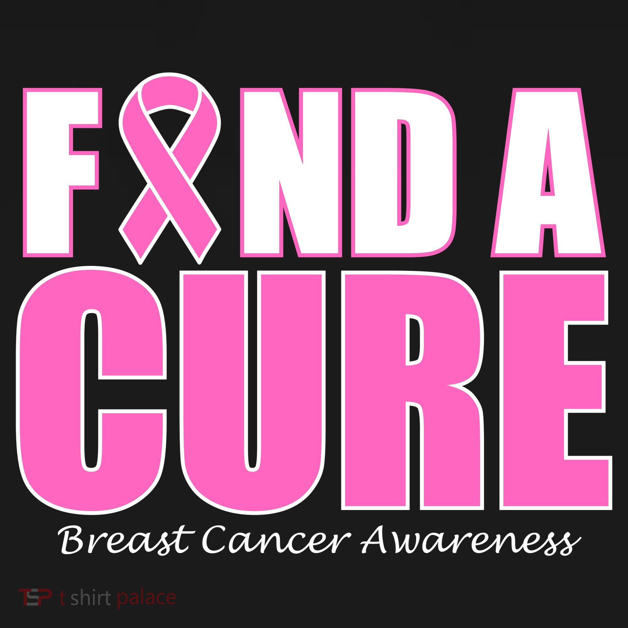 Find A Cure Breast Cancer Awareness Ribbon Ornament