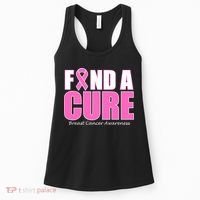 Find A Cure Breast Cancer Awareness Ribbon Women's Tank Top thumb 0