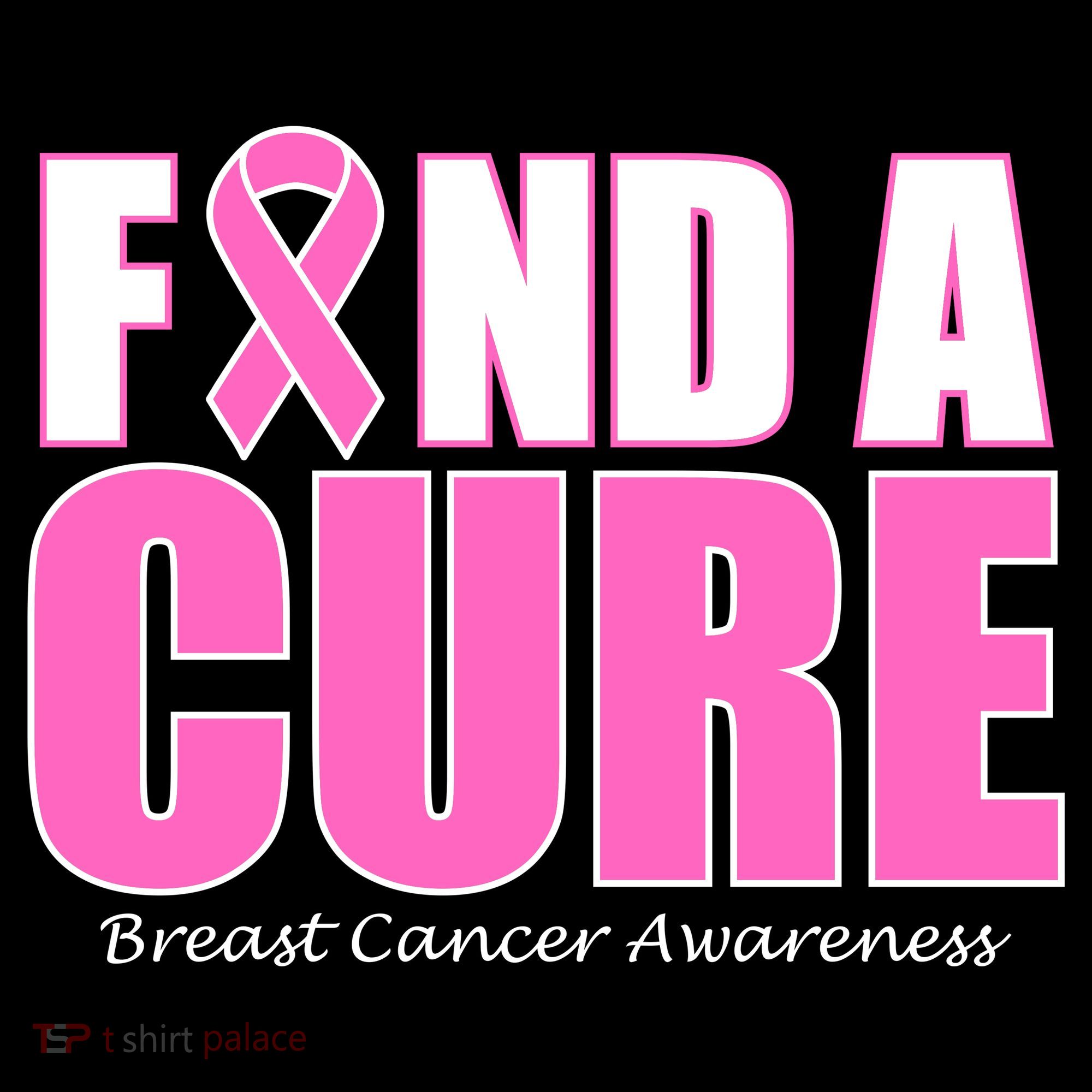 Find A Cure Breast Cancer Awareness Ribbon Women's Tank Top