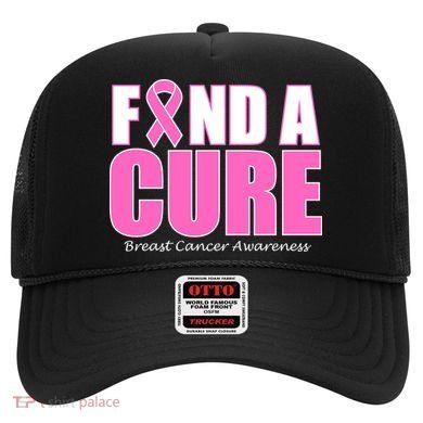 Find A Cure Breast Cancer Awareness Ribbon Hat