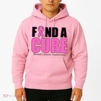 Find A Cure Breast Cancer Awareness Ribbon Hoodie thumb 2