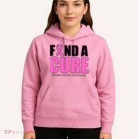 Find A Cure Breast Cancer Awareness Ribbon Hoodie thumb 5