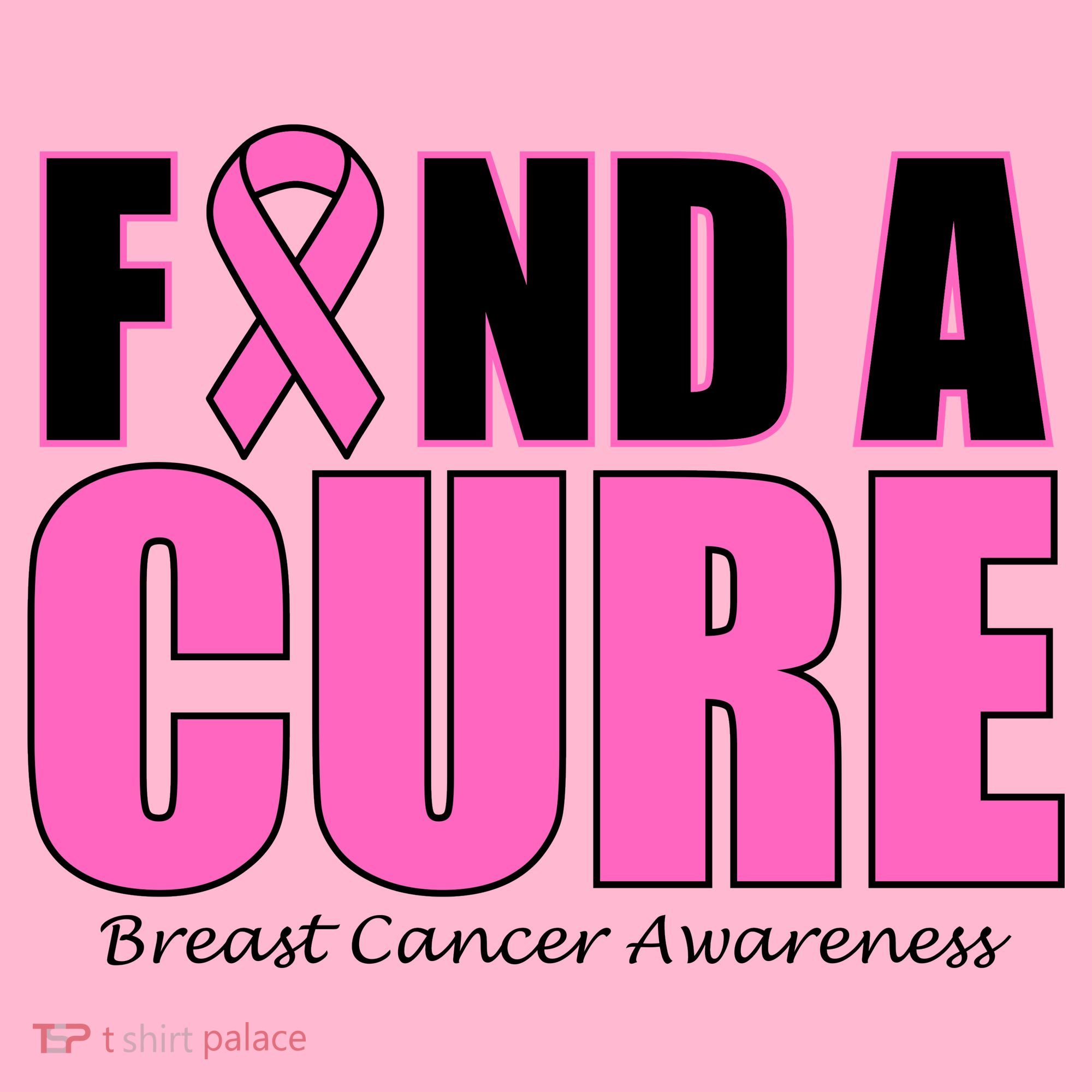 Find A Cure Breast Cancer Awareness Ribbon Hoodie