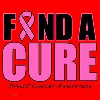 Find A Cure Breast Cancer Awareness Ribbon Santa Hat thumb 1