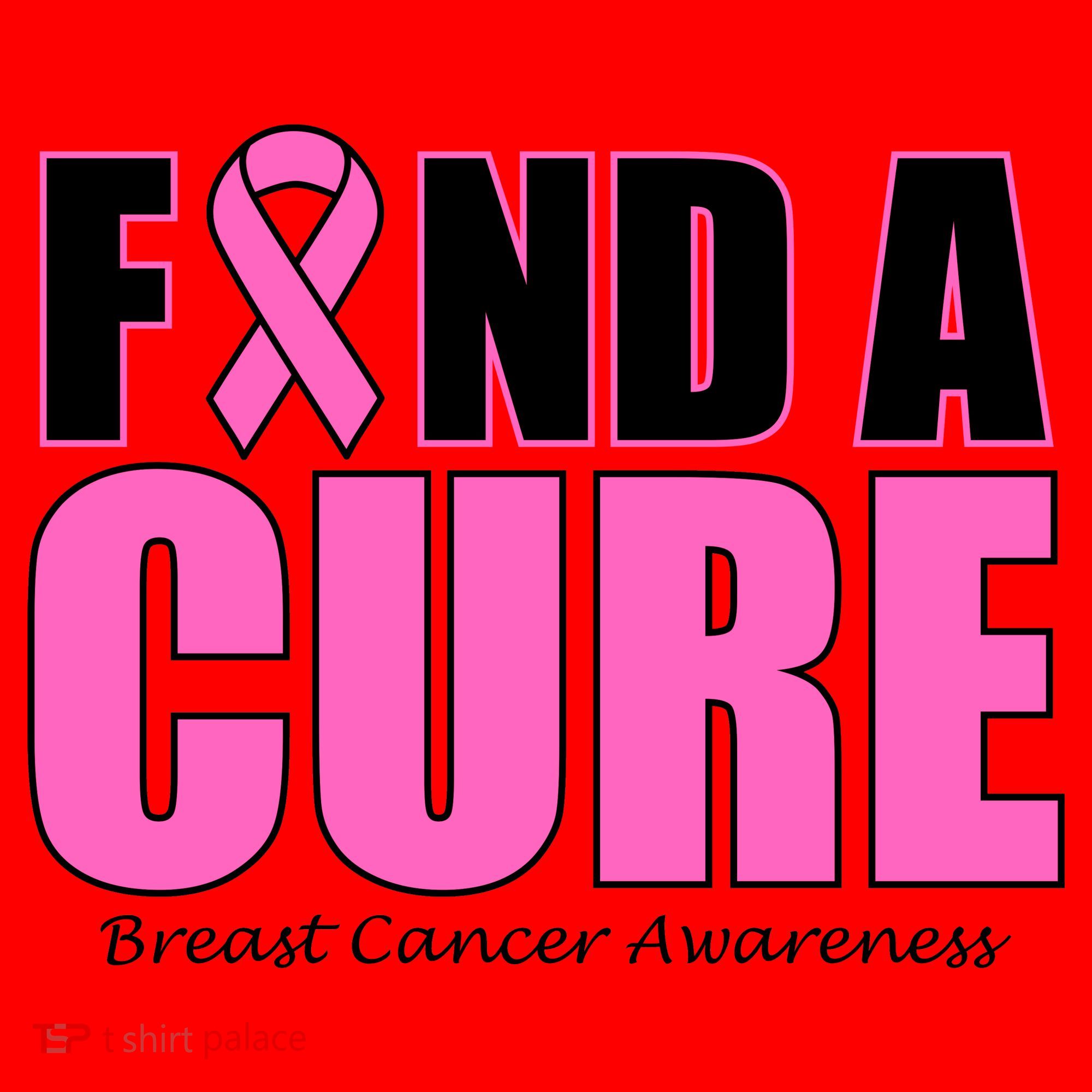 Find A Cure Breast Cancer Awareness Ribbon Santa Hat