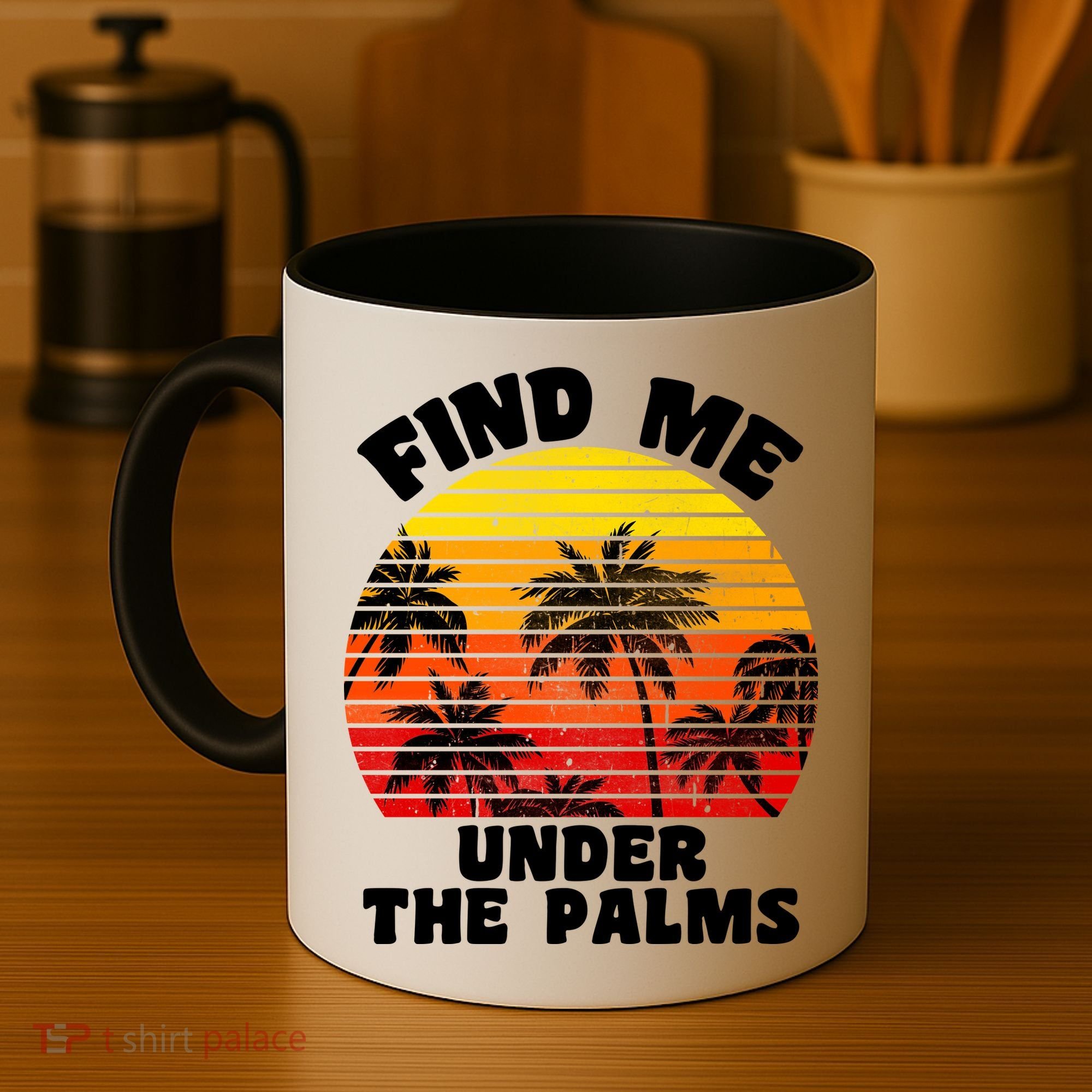 Find Me Under The Palms Coffee Mug