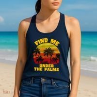 Find Me Under The Palms Women's Tank Top thumb 2