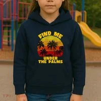 Find Me Under The Palms Kids Hoodie thumb 3